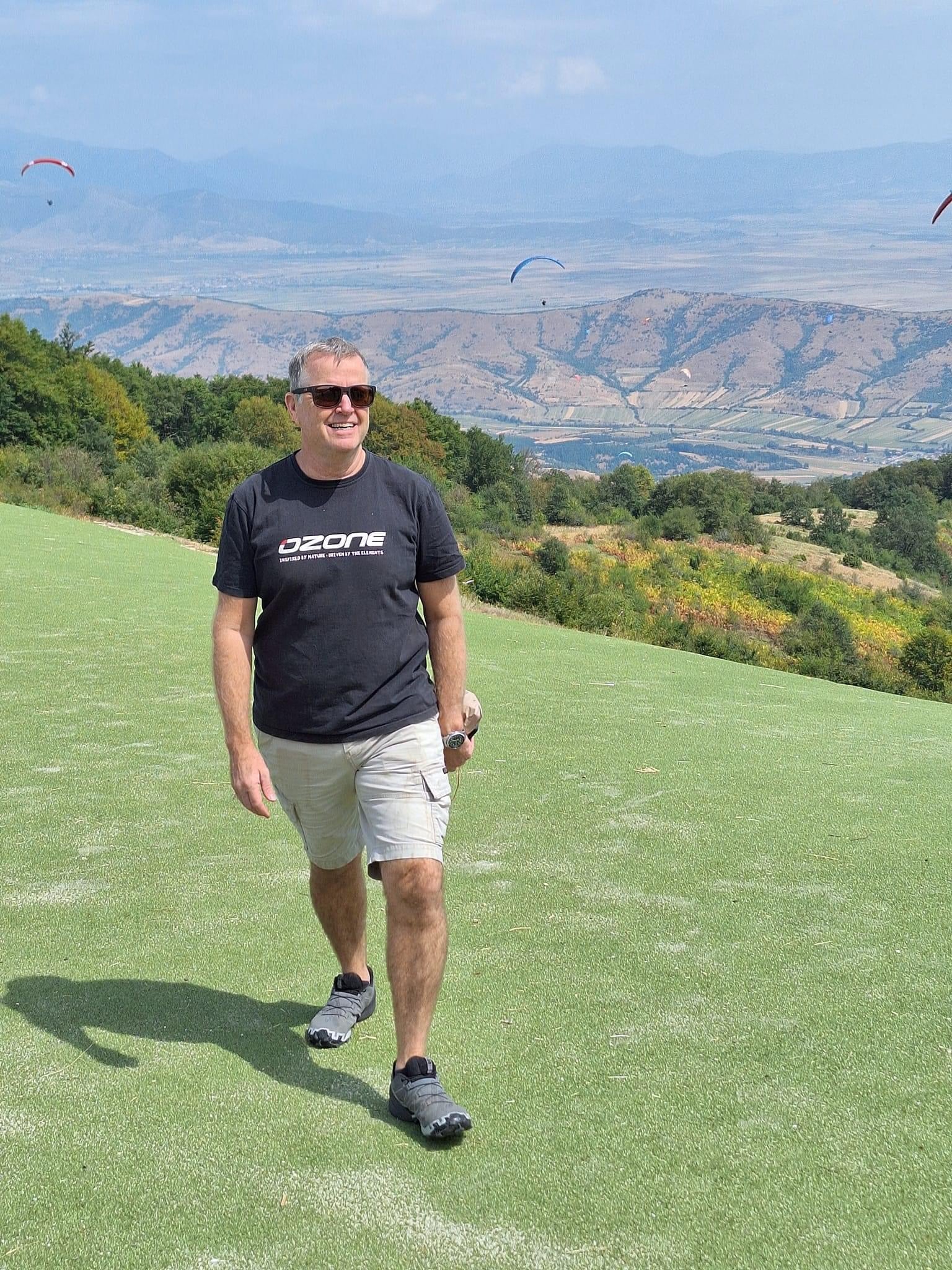 Jocky Sanderson, paragliding instructor