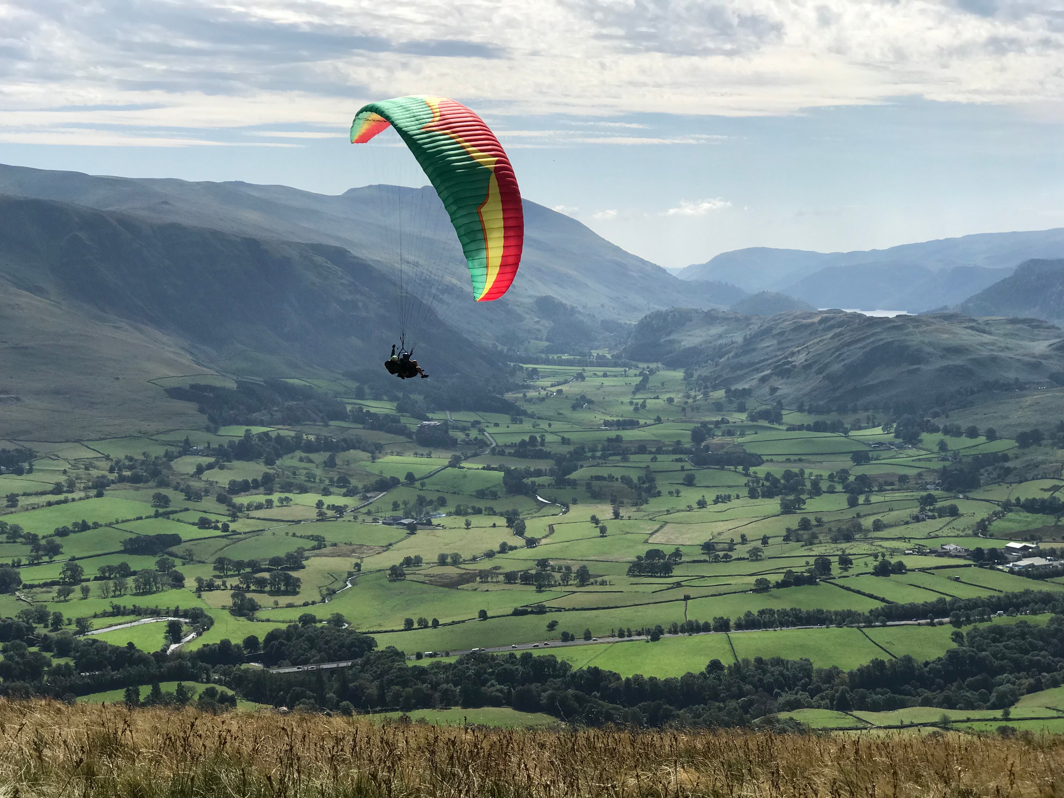 Lake District paragliding location